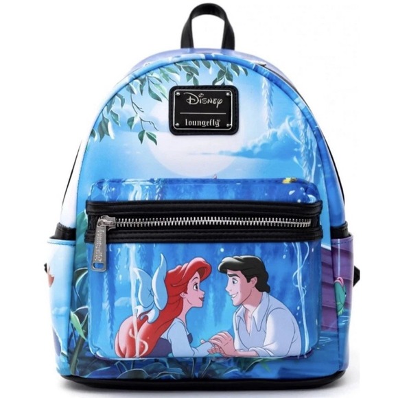 Loungefly Handbags - Loungefly Disney Exclusive Little Mermaid Kiss The Girl Ariel Mini Backpack NWT